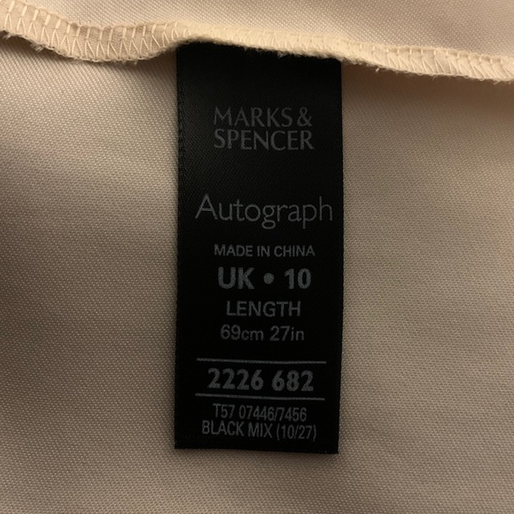 Marks & Spencer Lace Overlay A-Line Flared Skirt - Picture 6 of 8